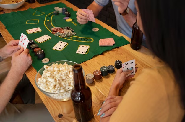 Live blackjack dealer at aa62 casino table